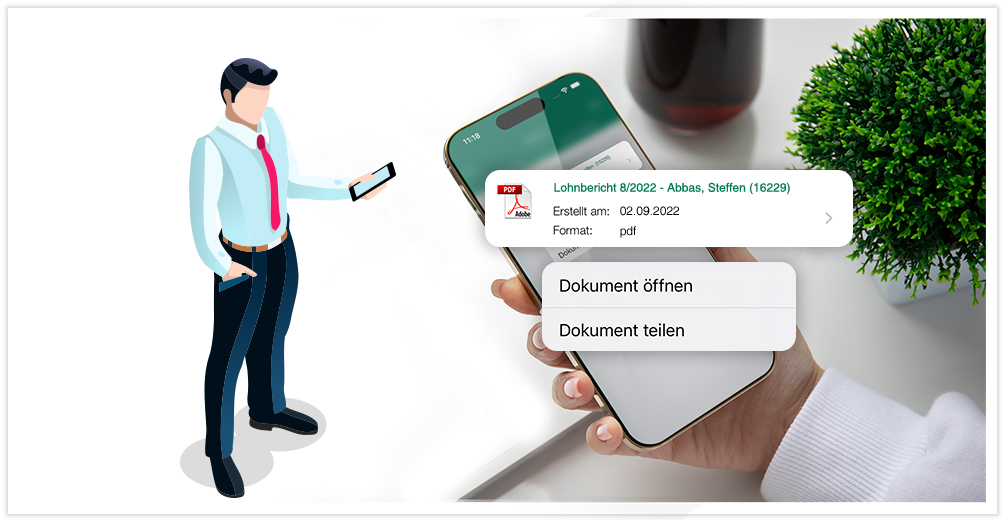 PD-Lohn Gehaltsnachweise per App